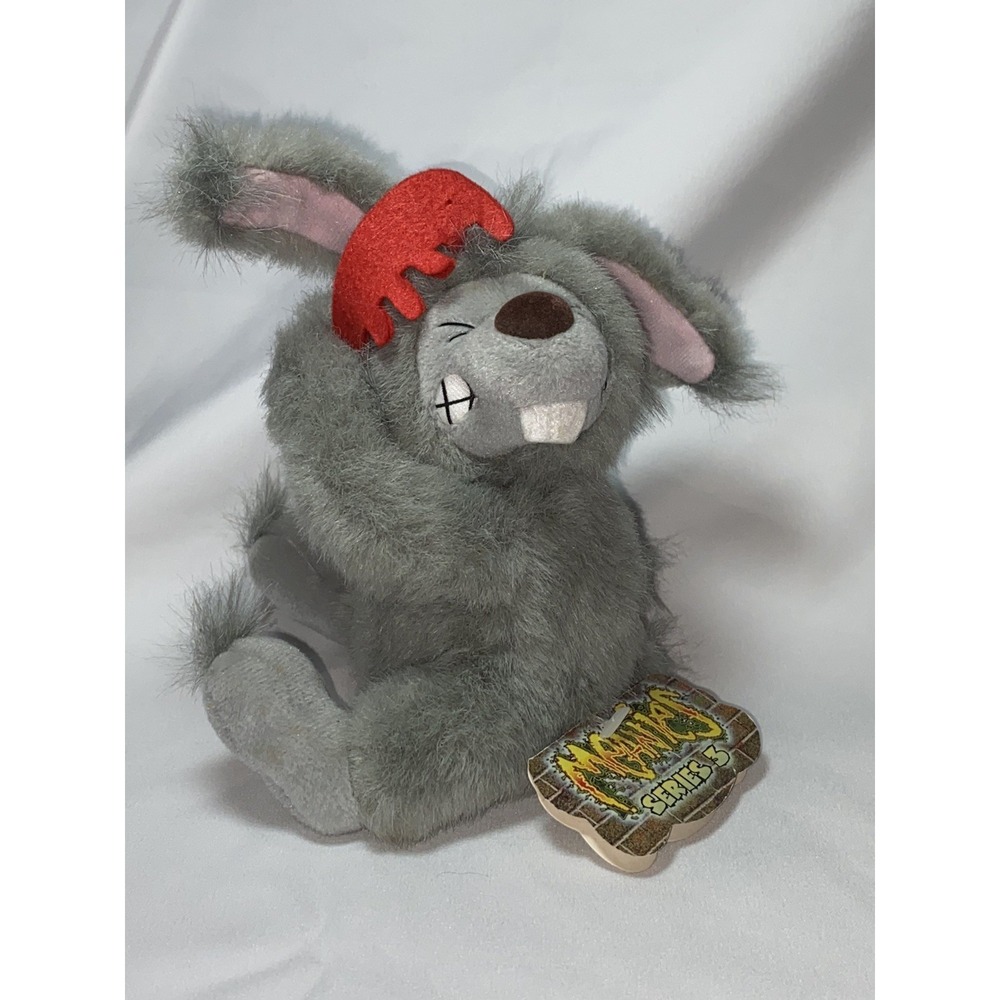 1999 Meanies Series 3 Bad Hare Day Plush Rabbit‎ New with Tag BB27